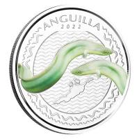 Anguilla - 2 Dollar EC8_5 Aal (Eel) PP 2022 - 1 Oz Silber Color
