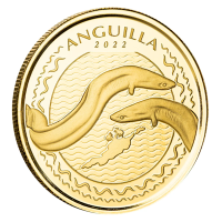 Anguilla - 10 Dollar EC8_5 Aal (Eel) 2022 - 1 Oz Gold