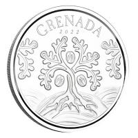 Grenada - 2 Dollar EC8_5 Walnussbaum (Walnut Tree) 2022 - 1 Oz Silber