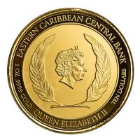 Grenada - 10 Dollar EC8_5 Muskatnussbaum (Nutmeg Tree) 2022 - 1 Oz Gold