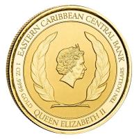 Grenada - 10 Dollar EC8_5 Muskatnussbaum (Nutmeg Tree) 2022 - 1 Oz Gold