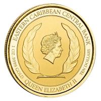 Grenada - 10 Dollar EC8_5 Muskatnussbaum (Nutmeg Tree) 2022 - 1 Oz Gold