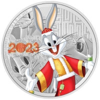 Niue - 10 NZD Looney Tunes(TM) Lunar Hase Bugs Bunny(TM) 2023 - 3 Oz Silber