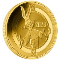 Niue - 250 NZD Looney Tunes(TM) Lunar Hase Bugs Bunny(TM) 2023 - 1 Oz Gold