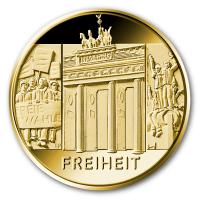 Deutschland - 100 EURO Sulen der Demokratie 3: Freiheit 2022 - 1/2 Oz Gold