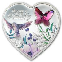 Cook Island 5 CID Butterfly / Brilliant Love 2023 Silber Proof