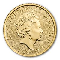 Grobritannien - 25 GBP Tudor Beasts (2.) Yale of Beaufort 2023 - 1/4 Oz Gold