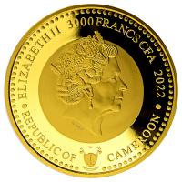 Kamerun - 3000 Francs Native Americans (1.) Adler (Eagle) 2022 - 1 Oz Gold