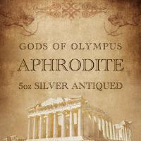Tuvalu - 5 TVD Gods of Olympus: Aphrodite 2022 - 5 Oz Silber AntikFinish