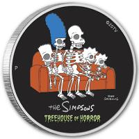 Tuvalu - 1 TVD The Simpsons Treehouse of Horror 2022 - 1 Oz Silber Color