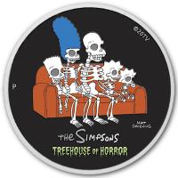Tuvalu - 1 TVD The Simpsons Treehouse of Horror 2022 - 1 Oz Silber Color