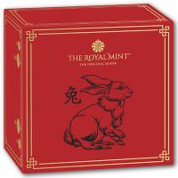 Großbritannien - 25 GBP Lunar Hase 2023 - 1/4 Oz Gold PP