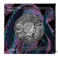 Tokelau - 10 NZD Hase vs. Chinesischer Drache 2023 - 2 Oz Silber