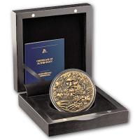 Niue - 5 NZD Bacchus 2022 - 2 Oz Silber Antike Vergoldung Hochrelief