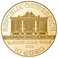 sterreich - 10 EURO Philharmoniker 2023 - 1/10 Oz Gold