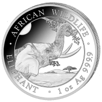 Somalia - African Wildlife Elefant 2023 - 1 Oz Silber
