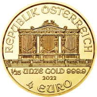 sterreich - 4 EURO Philharmoniker 2023 - 1/25 Oz Gold