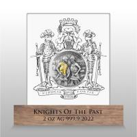 Malta - 10 EURO Knights of the Past: Malta & Ottoman 2022 - 2 Oz Silber Antik Finish HR 