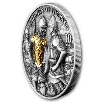 Malta - 10 EURO Knights of the Past: Malta & Ottoman 2022 - 2 Oz Silber Antik Finish HR 