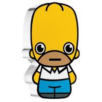 Tuvalu 1 TVD Simpsons Minted Mini (2.) Homer Simpson 2022 1 Oz Silber Rckseite