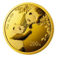 China - 200 Yuan Panda 2023 - 15g Gold