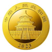 China 100 Yuan Panda 2023 8g Gold Rckseite