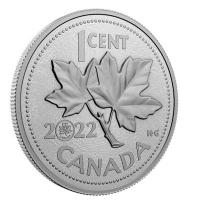 Kanada - 1 Cent 10 Jahre Jubilum Verabschiedung des Penny - 5 Oz Silber 