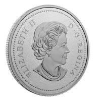 Kanada 1 Cent 10 Jahre Jubilum Verabschiedung des Penny 5 Oz Silber  Rckseite