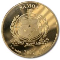 Samoa - 50 Tala Aztekenkalender 2022 - 1 Oz Gold (nur 100 Stck!!! RAR)