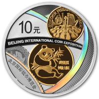 China - 10 Yuan Beijing Int. Coin Expo: Panda Philharmoniker 2022 - 30g Silber