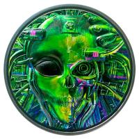Palau - 20 USD Cyborg Revolution - Alien (1.) 2021 - 3 Oz Silber Ultra High Relief Black Proof