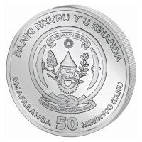 Ruanda - 50 RWF African Ounce Nilkrokodil 2023 - 1 Oz Silber PP