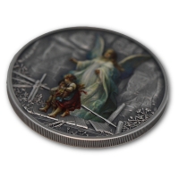 Cook Islands - 5 CID Schutzengel (Guardian Angel) 2023 - 1 Oz Silber Ultra High Relief