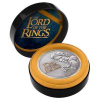 Cook Island - 10 CID Herr der Ringe Frodo 2022 - 2 Oz Silber Antik Finish High Relief