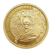 Kambodscha - 30000 KHR Lost Tigers of Kambodscha 2023 - 1 Oz Gold