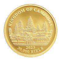 Kambodscha - 30000 KHR Lost Tigers of Kambodscha 2023 - 1 Oz Gold