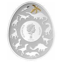Samoa - 2 Dollar  Dinosaurs in Asia - Microraptor Gui  2022 - 1 Oz Silber PP