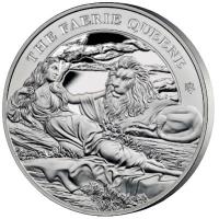 St. Helena - 5 Pfund The Faerie Queene (2.) Una and the Lion 2023 - 5 Oz Silber PP