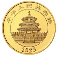 China 1500 Yuan Panda 2023 100g Gold PP Rückseite