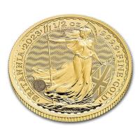 Grobritannien - 50 GBP Britannia 2023 - 1/2 Oz Gold