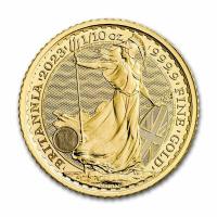 Großbritannien - 10 GBP Britannia 2023 - 1/10 Oz Gold