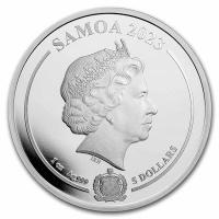 Samoa - 5 Dollar Looney Tunes(TM)  Road Runner(TM) 2023 - 1 Oz Silber