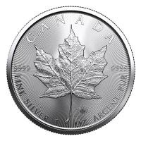 Kanada 5 CAD Treasured Maple Leaf  2023 1 Oz Silber Rckseite