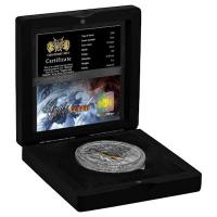 Niue - 5 NZD Angels and Demons - Archangel Michael - 2022 - 2 Oz Silber Antik Finish 
