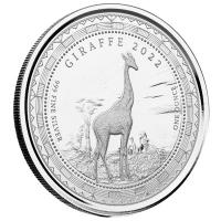 Äquatorialguinea - 1000 CFA Giraffe 2022 - 1 Oz Silber