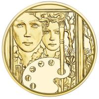 sterreich - 50 EUR Tina Blau (1.) - Malerin - 1/4 Oz Gold