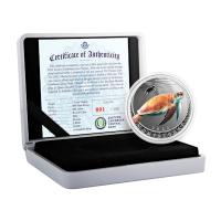Montserrat - 2 Dollar EC8_5 Schildkröte (Turtle) PP 2022 - 1 Oz Silber Color