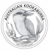Australien - 1 AUD Kookaburra 2012 - 1 Oz Silber - Privy Drache