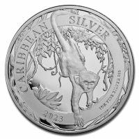 Barbados - 1 Dollar Karibischer Affe (Green Monkey) 2023 - 1 Oz Silber