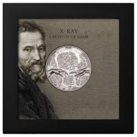 Cook Islands - 5 CID X Ray Creation of Adam 2023 - 1 Oz Silber PP Ultra High Relief